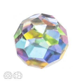 Preciosa MC piatră rotundă adezivă 6mm Crystal Vitrail Medium
