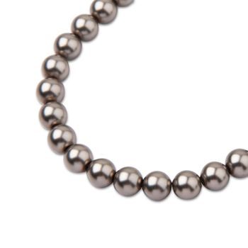 Preciosa guľatá perla MAXIMA 4mm Pearl Effect Dark Grey