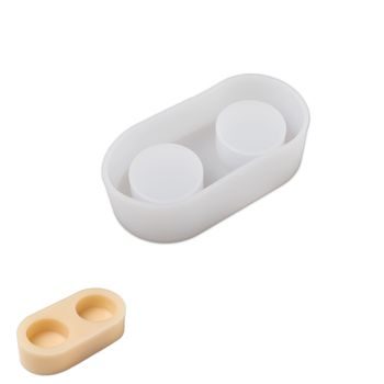 Silicone mould holder for 2 tealights 130x60x30mm