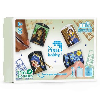 Pixel sada klíčenek 5 ks umění