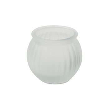 Glass container for candle 55 x 53 x 40 mm frosted