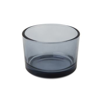 Glass container for candle 75 x 50 mm transparent black