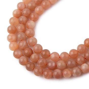 Peach Moonstone A beads 6mm