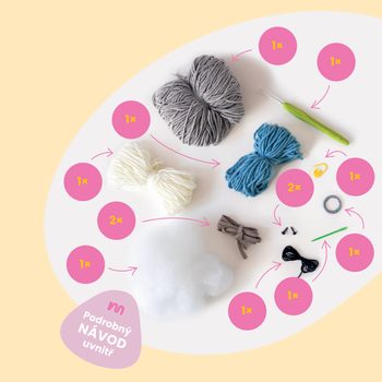 Manumi creative crochet mobile phone bag kit