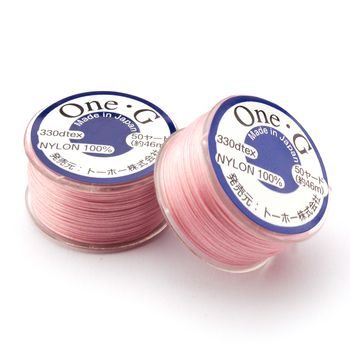 Toho One-G nylon beading thread pink No.4