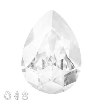 Preciosa MC kameň baroková hruška MAXIMA 14x10mm Crystal