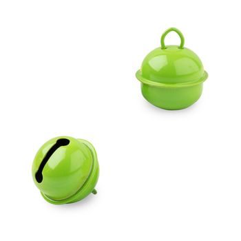 Jewellery jingle bell 24x22mm Green Peas