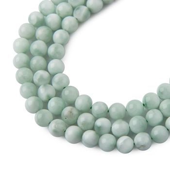 Green Larimar beads 6mm
