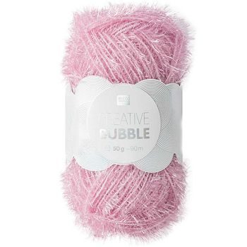 Rico design háčkovacia priadza na výrobu žiniek Creative Bubble odtieň 020 orgovánová