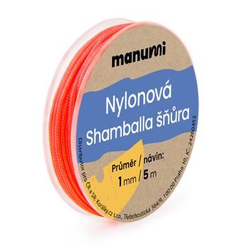 Nylon cord for Shamballa bracelets 1mm/5m red No.21