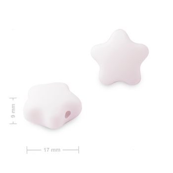 Silikonové korálky hvězdička 17x16x9 mm Lilac Purple