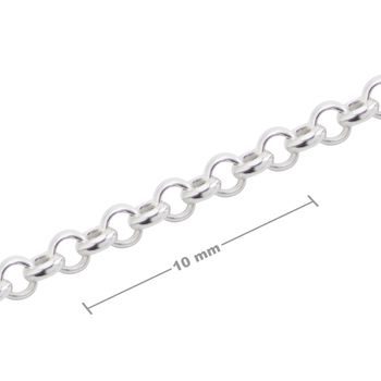 Sterling silver 925 unfinished rolo chain 1.7mm No.409