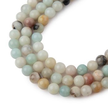Mix Amazonite beads 6mm
