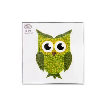 Diamond painting sticker owl