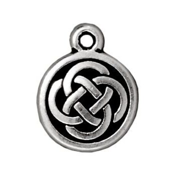 TierraCast pendant Celtic Round antique silver