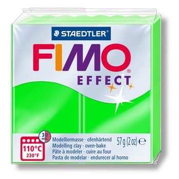 FIMO NEON effect 57g green