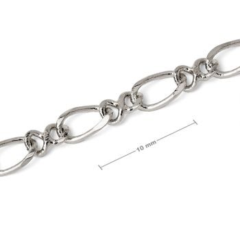 Unfinished jewellery chain in the colour of platinum No.27