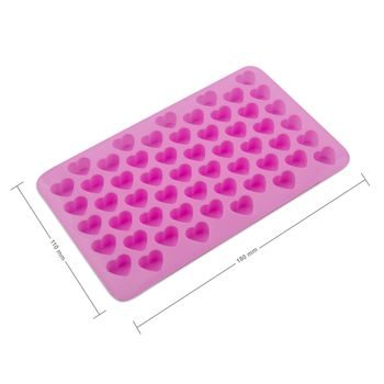 Silicone mould for casting heart-shaped scented wax melts