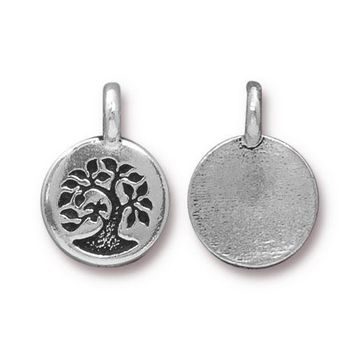 TierraCast pendant Tree antique silver