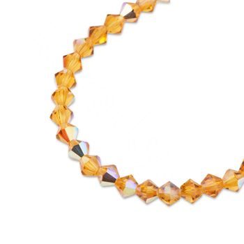 Preciosa MC bead Rondelle 3mm Topaz AB