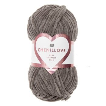 Chenille yarn Chenillove colour shade 012 brown