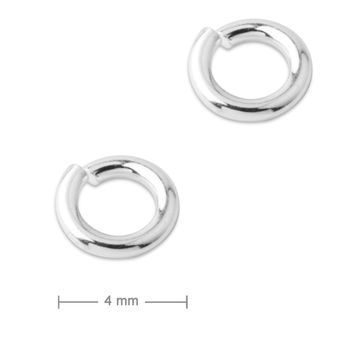 Silver jump ring 4 mm No.555