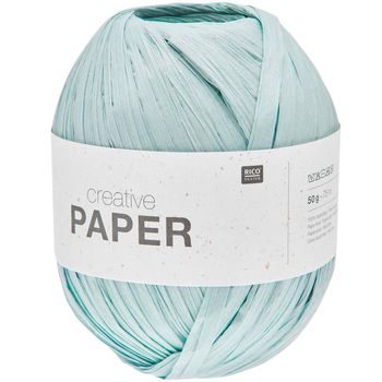 Rico design háčkovací papírová příze Creative paper odstín 007 tyrkysová