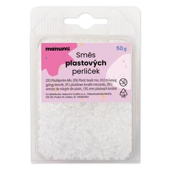 Manumi broušené akrylové korálky 4 - 8 mm čiré