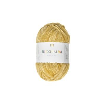 Chenille yarn Ricorumi Nilli Nilli colour shade 004 mustard