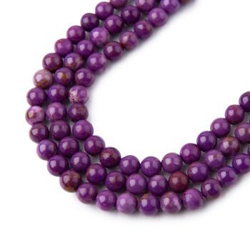 Purple Phosphosiderite beads 4mm