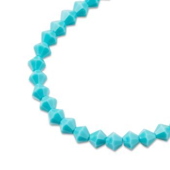 Preciosa MC bead Rondelle 4mm Turquoise