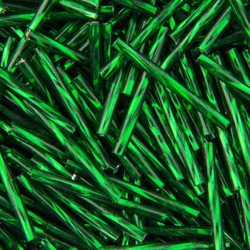 PRECIOSA glass tubes twisted 25mm green