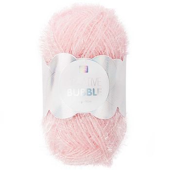Rico design háčkovacia priadza na výrobu žiniek Creative Bubble odtieň 003 ružová