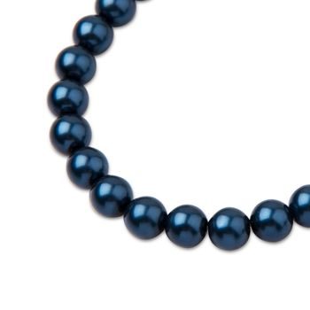 Preciosa guľatá perla MAXIMA 8mm Pearl Effect Blue
