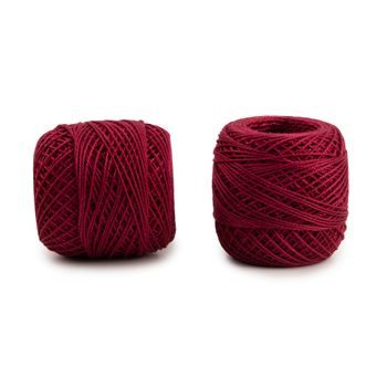 Fir textil perlat pentru croșetat 85m burgundy