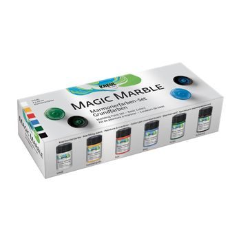 Set vopsea pentru marmorare Magic Marble culori de bază 6x20ml