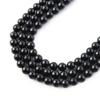 Mărgele din minerale Spinel negru 4mm