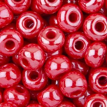 70g 6/0 Chinese Red Czech Seed Beads, 70grams 6/20 , Summer Beads, Juicy Red  Glass Seed Beads 