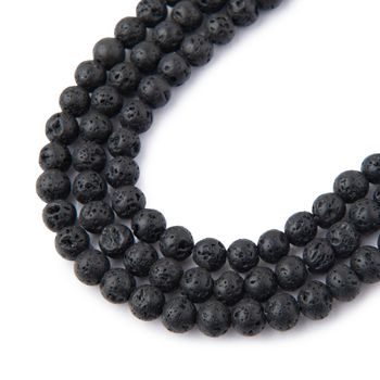 Lava Stone beads 4mm