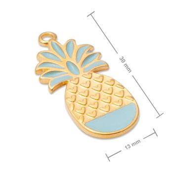 Manumi přívěsek ananas 30x13 mm pozlacený