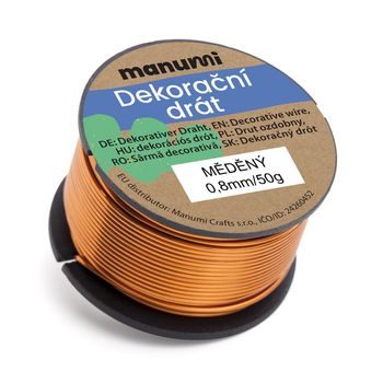 Copper wire 0,8 mm/50 g