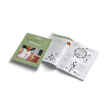 Kit for embroidering a table-cloth with a coffee design