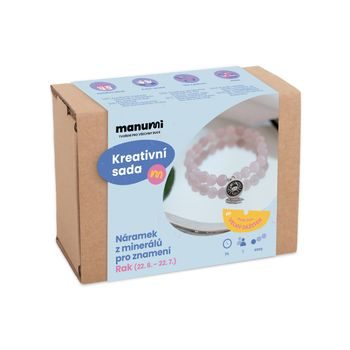 Manumi kreativní sada na výrobu náramku z minerálů se znamením zvěrokruhu Rak
