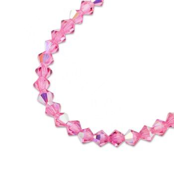 Preciosa MC bead Rondelle 3mm Rose AB