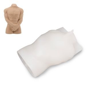 Silicone mould for casting creative clay Male torso 62x97mm