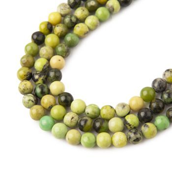 Serpentine 'Australian Jade' beads 4mm