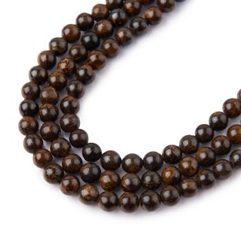 Bronzite beads 4mm