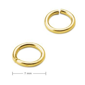 Jump ring 7mm in the colour of gold