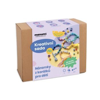 Manumi kreativní sada na výrobu náramků z korálků pro děti