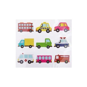 Diamond painting set of stickers with transport vehicles 27pcs